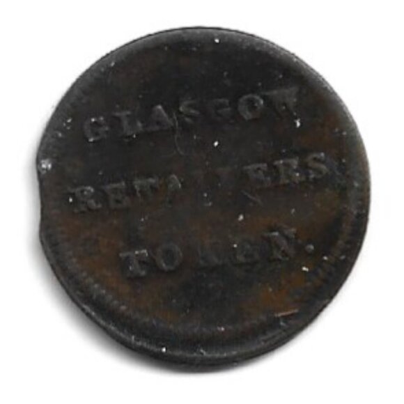 Glasgow Retailers Token (b132) - Picture 2 of 2